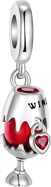 Wine Sterling Silver Charm