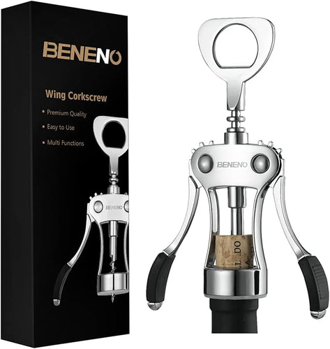 Wine Opener, Zinc Alloy Premium Wing Corkscrew
