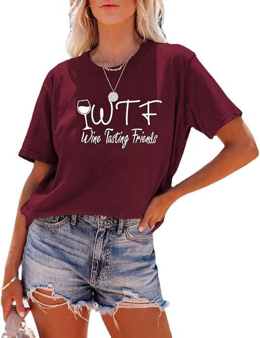 WTF Wine Tasting Friends Shirt
