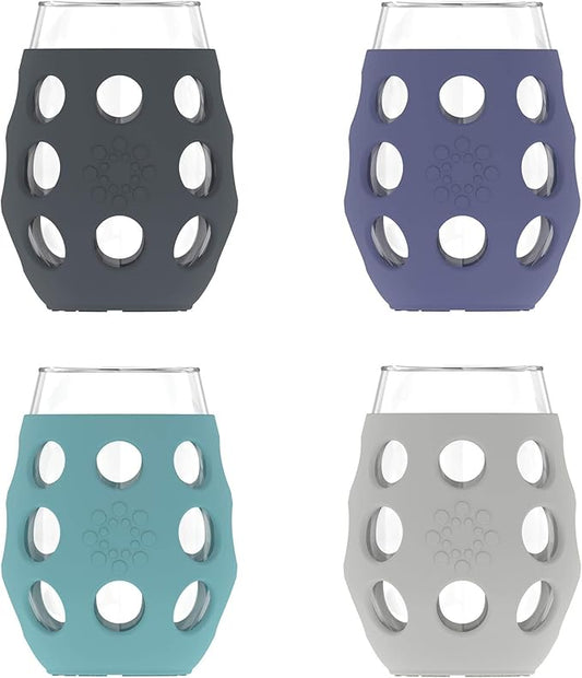Wine Glass with Protective Silicone Sleeve