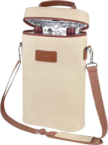 2 Bottle Wine Gift Tote Carrier