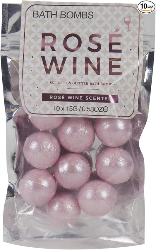 Rosé Wine Scented Bath Bombs