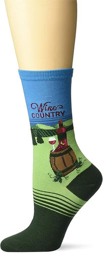Crew Socks for Women- Wine Country