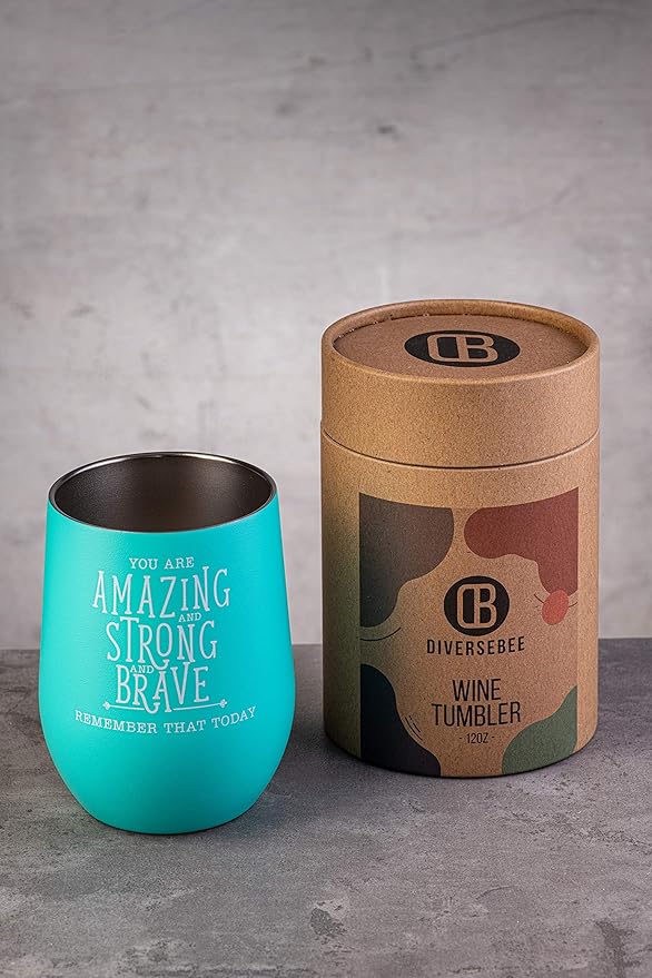 Insulated Wine Tumbler Cup with Lid