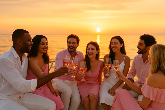 Pink and White Sunset Cruise