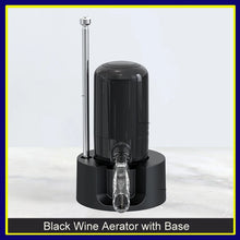 Automatic Wine Decanter Aerator Pourer Quick Sobering Auto Wine Decanter Dispenser with Base for Bar Party Kitchen Bar Tools