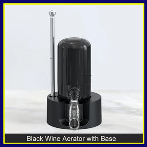 Automatic Wine Decanter Aerator Pourer Quick Sobering Auto Wine Decanter Dispenser with Base for Bar Party Kitchen Bar Tools